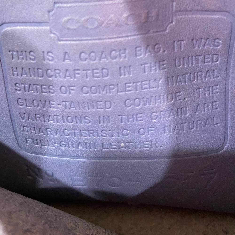 Coach Vintage Abbie Crossbody Bag 💜🩵Periwinkle 9017🩵💜 - Picture 8 of 12